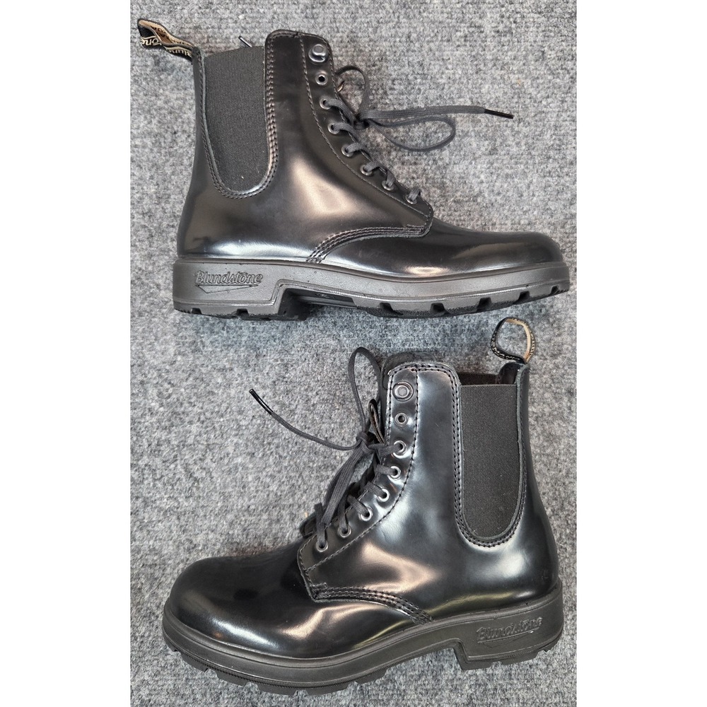 NEW Blundstone 2219 Originals Boots Womens 4 Black Leather Lace Up